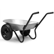Samokolnica DAMO, pocinkana, maks. kapaciteta 100l/150kg, srebrna/črna