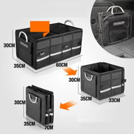 Organizator za prtljažnik avtomobila LEROY, 63l, 60x35x30cm, črna