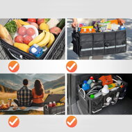 Organizator za prtljažnik avtomobila LEROY, 63l, 60x35x30cm, črna