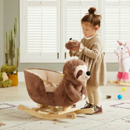 Gugalni lenivec z varnostnim pasom, rjava