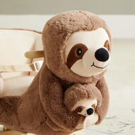 Gugalni lenivec z varnostnim pasom, rjava