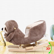 Gugalni lenivec z varnostnim pasom, rjava