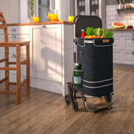 Nakupovalna torba na kolesih za stopnice COMFORT, 50l, črna