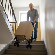 Nakupovalna torba na kolesih za stopnice COMFORT, 50l, siva