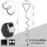 Komplet talnih sider, 8 kosov, 42,5x8,5cm, srebrn