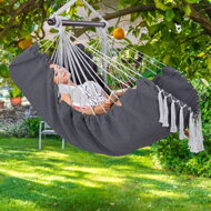 Viseči stol MANDY 170x100x150 cm, temno siv
