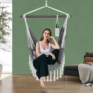 Viseči stol MANDY 170x100x150 cm, temno siv