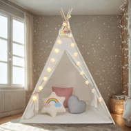 Otroški šotor tipi JULIA, 160x120x120cm, bež/roza