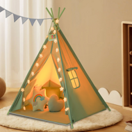 Otroški šotor tipi JULIUS, 120x120x160cm, siva/modra