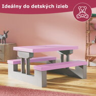 Otroški sedežni komplet s senčnikom JASMIN, roza/siva