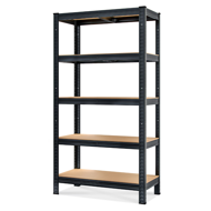 Regal za težke obremenitve HEAVY, maks. 875kg, 90x40x180cm, črn