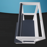 Učni stolp PLAY, borovina, 93x56x49cm, bela/antracit