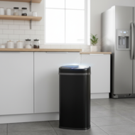 Senzorski koš za odpadke DEUS, 58 litrov, črn