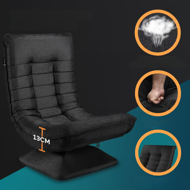 Ležalnik ABERDEEN, 87x60x105cm, črna