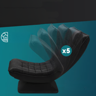 Ležalnik ABERDEEN, 87x60x105cm, črna