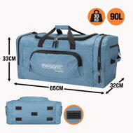 Potovalna torba za ramo JERGY, 90l, modra