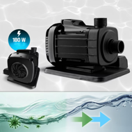 Peščena filtracija za bazen AQUA s filtrirnimi kroglicami, 5 000 l/h, modra