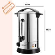 Grelnik za vino COZY, 20l, srebrn