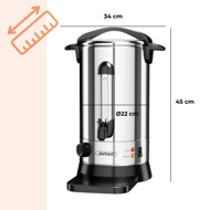 Grelnik za vino COZY, 8,8l, srebrn