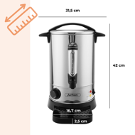 Grelnik za vino COZY, 6,8l, srebrn