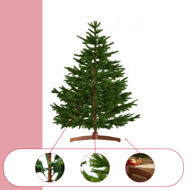 Umetno božično drevo FROST, 150cm, zeleno