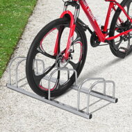 Stojalo za 3 kolesa BIKE, 84x32x27cm, srebrn