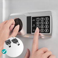 Električni pohištveni sef SECURITY, srebrn