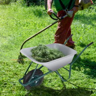 Samokolnica Green BARRY, pocinkana, maks. kapaciteta 100l, zeleno-črna