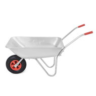 Samokolnica LARRY, pocinkana, maks. kapaciteta 80l/100kg, srebrna/črna