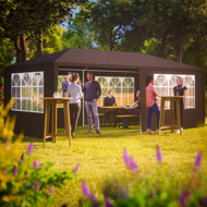 Paviljon za zabave NEAPOL, 3x6m, antracit