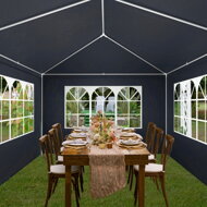 Paviljon za zabave NEAPOL, 3x6m, antracit