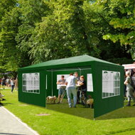 Paviljon za zabave NEAPOL, 3x6m, zelen