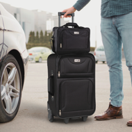 Komplet potovalnih kovčkov TRAVEL, 5-delni, črn