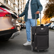 Komplet potovalnih kovčkov TRAVEL, 5-delni, črn