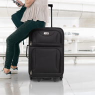 Komplet potovalnih kovčkov TRAVEL, 5-delni, črn