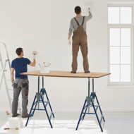 Teleskopski gradbeni kozli DANNY, set 2 kosov, maks. 200 kg, 69x57x81–130 cm, srebrna/modra