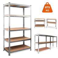 Regal za težke obremenitve HEAVY, maks. 875kg, 90x40x180cm, srebrn