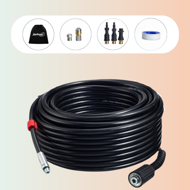 Komplet za čiščenje cevi Premium, 30m, črn