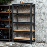 Regal za težke obremenitve HEAVY, maks. 875kg, 90x40x180cm, črn