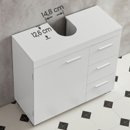 Omarica pod umivalnikom IVY, 30x70x64 cm, bela 