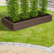Visoka greda WOODY, 149x75,6x25cm, rjava
