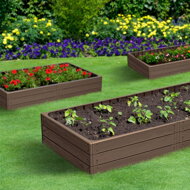 Visoka greda WOODY, 149x75,6x25cm, rjava