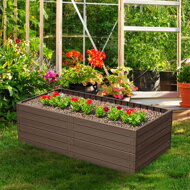 Visoka greda WOODY, 149x75,6x25cm, rjava