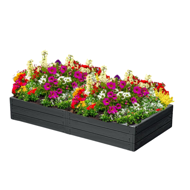 Visoka greda WOODY, 149x75,6x25cm, antracit