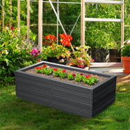 Visoka greda WOODY, 149x75,6x25cm, antracit