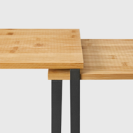 Komplet bambusovih organizatorjev CEZAR, 2 kosa, rjava/črna