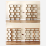 Polica/regal za knjige PRESTON, 70x24x190,5cm, rjava