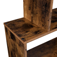 Polica/regal za knjige PRESTON, 70x24x190,5cm, rjava