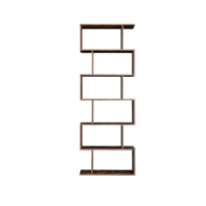 Polica/regal za knjige PRESTON, 70x24x190,5cm, rjava