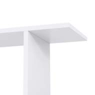 Polica/regal za knjige PRESTON, 70x24x190,5 cm,bela